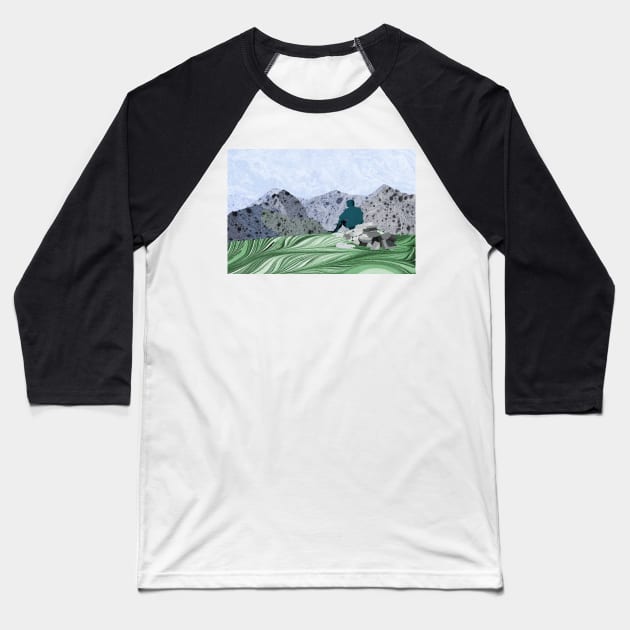 Highland Peaks: The 5 Sisters of Kintail Baseball T-Shirt by MarbleCloud